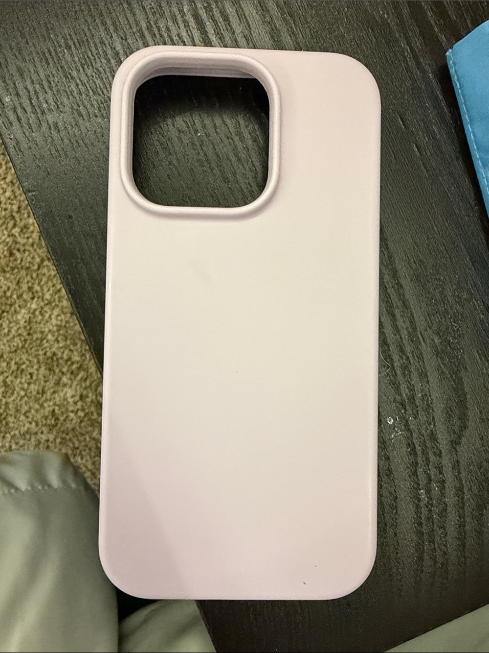 Lavender silicone iPhone 14 Pro case